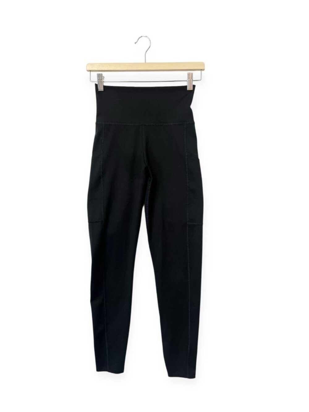 Tommy John Womens Pocket Leggings Size S Small Black